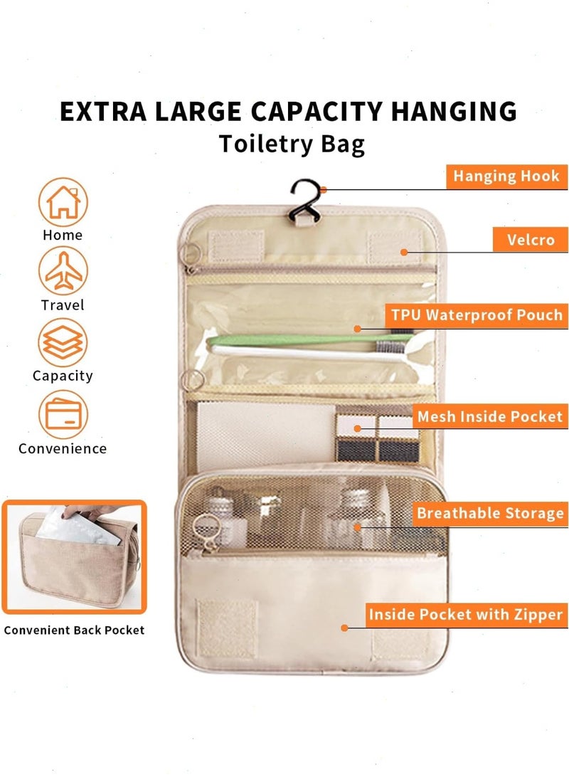 TRAVEL 8 Set Packing Cubes for Suitcases, Travel Essentials Bag Organizers for Carry on,Luggage Organizer Bags Set for Travel Accessories(Beige) - Image 5